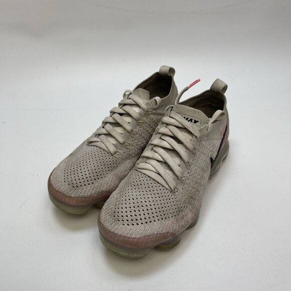 Nike Womens Air Vapormax Flyknit 2 White Hydrogen Pink Sz. 7 942843-102 Read - Picture 4 of 16